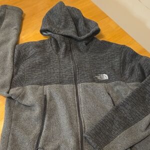 The North Face Charcoal and Light Gray Fleece Jacket